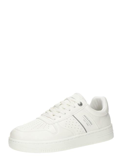 JACK & JONES Sneaker low 'JFWMAPLE'  sølv / hvid