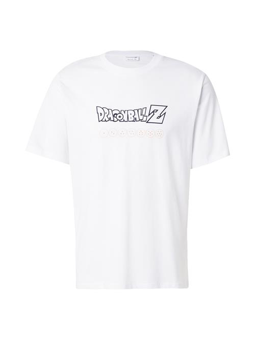 JACK & JONES Bluser & t-shirts 'JORDRAGON'  orange / sort / hvid