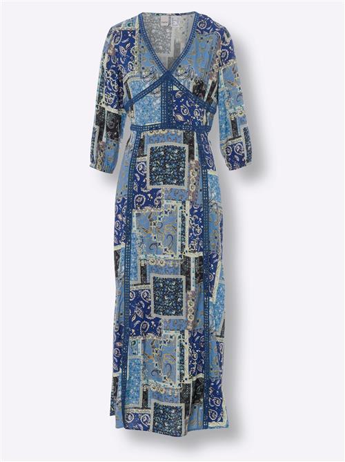 heine Kjole  creme / ensian / lyseblå / mørkebrun