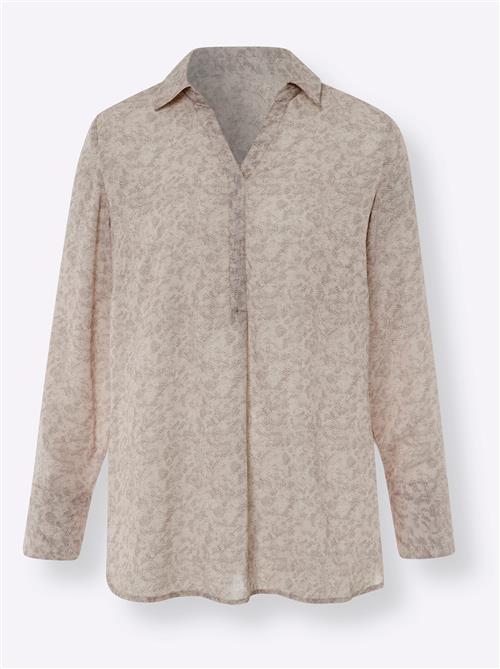 heine Bluse  champagne / grå