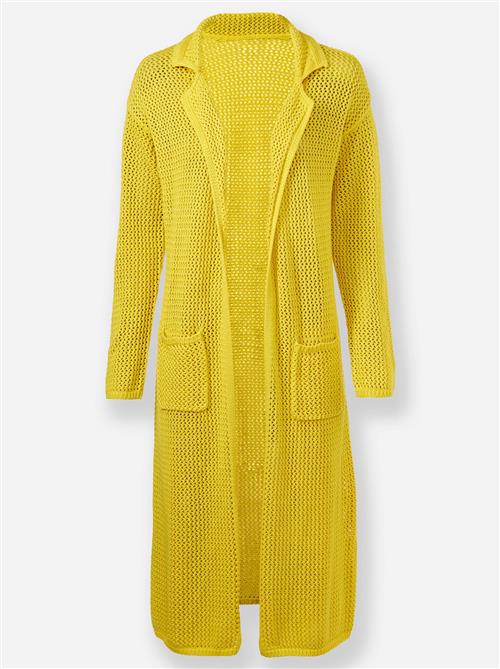 heine Lang cardigan  lemon