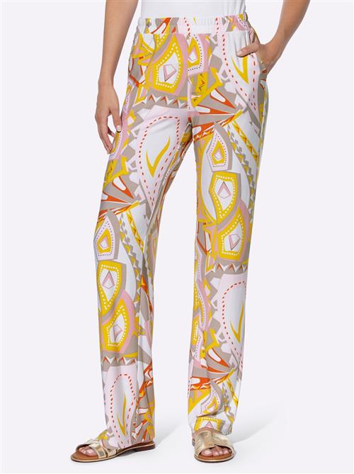 heine Bukser  gul / taupe / gammelrosa / hvid