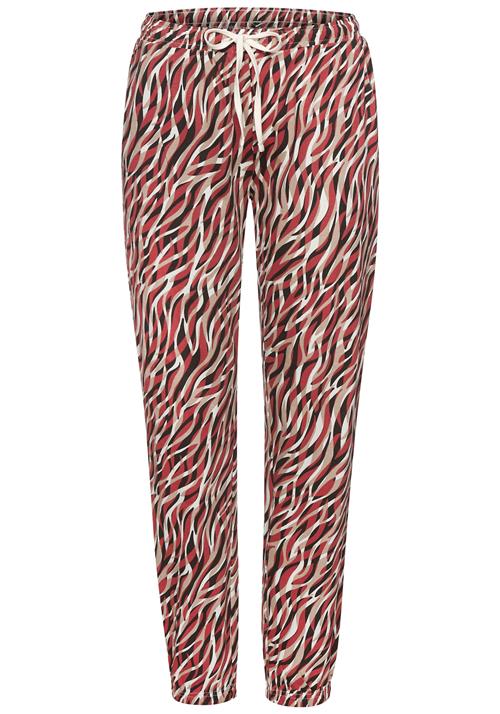 VIVANCE Pyjamasbukser  beige / kirsebærsrød / sort / hvid