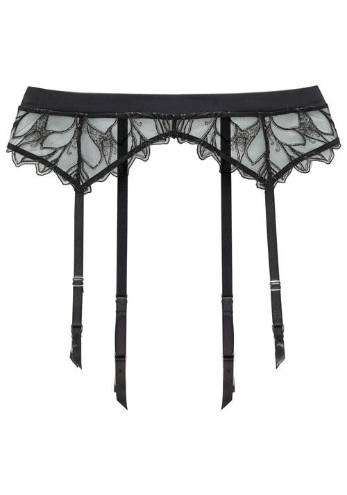 LASCANA Strømpe med holder  sort