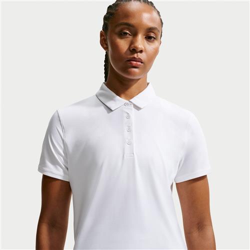 Kortærmet Nike Victory Dri-FIT-golfpolo til kvinder - hvid