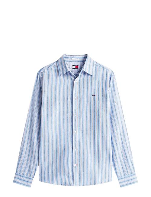 Tommy Jeans | Tjm Reg Linen Mx Strp Shirt Ext | XXL