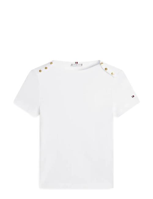 Tommy Hilfiger | Gold Button Slim Ss Tee | XS