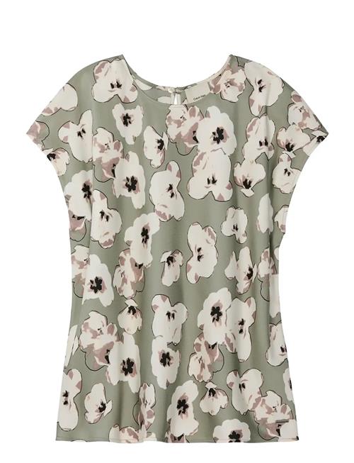 Calvin Klein | Printed Matte Satin Sheath Top | S