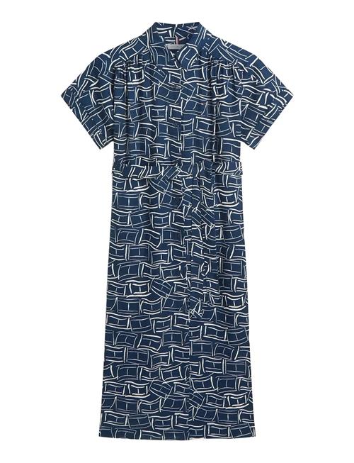 Tommy Hilfiger | Linen Belted Knee Ss Shirt Dress | L