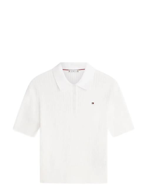 Tommy Hilfiger | Pointelle S/S Polo Sweater | M