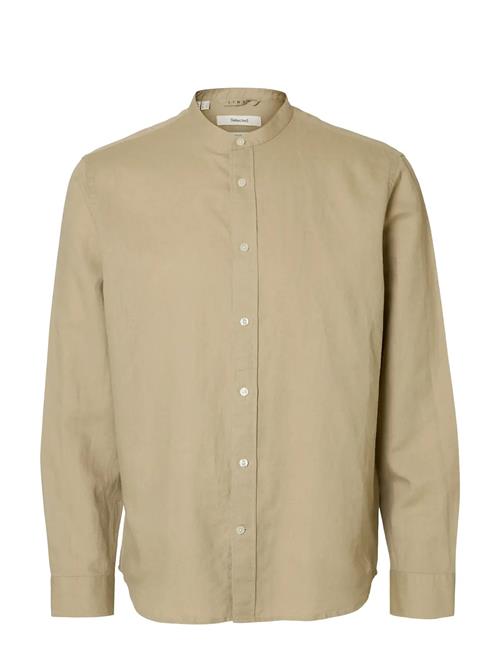 Selected | Slmregclay Linenblend Ls Shirt Band Noos | L