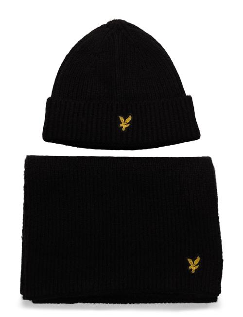 Lyle & Scott | Brushed Scarf And Beanie Set | ONE SIZE
