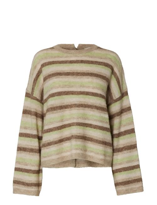 Selected | Slflulu Ls Knit Button O-Neck | XL