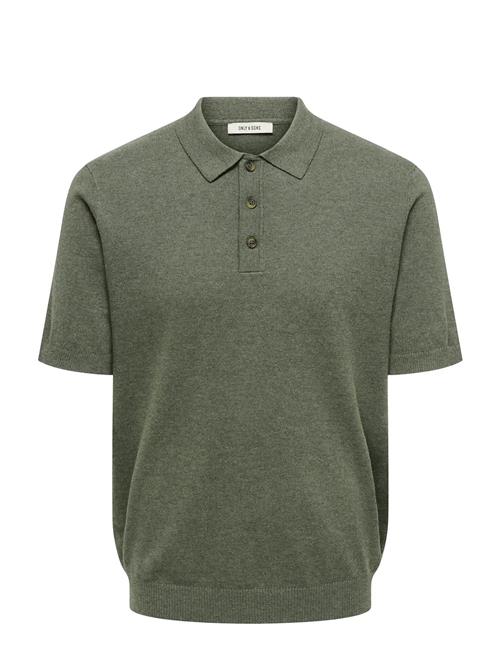 ONLY & SONS | Onsloui Reg 12 Ss Mel Polo Knit Noos | XL