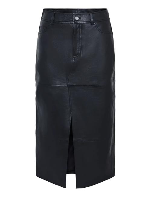 YAS | Yasmina Hmw Leather Long Skirt Noos | S