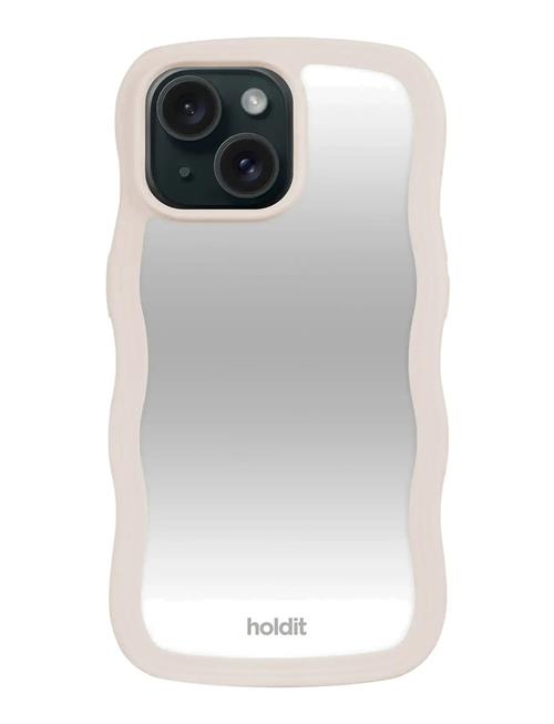 Holdit | Wavy Case Iphone Light Beige/Mirror | IPHONE 15-14-13