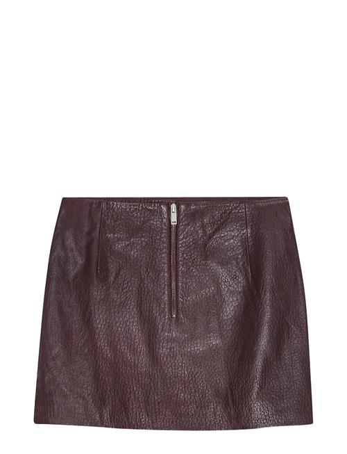 REMAIN Birger Christensen | Mini Leather Skirt | 38