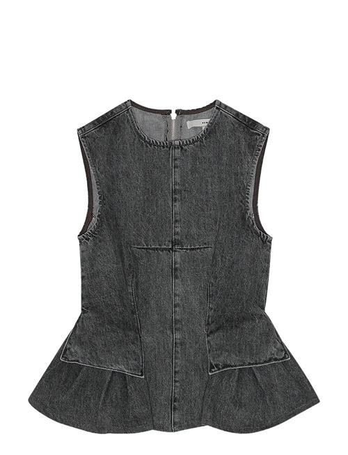 REMAIN Birger Christensen | Peplum Denim Top | 44