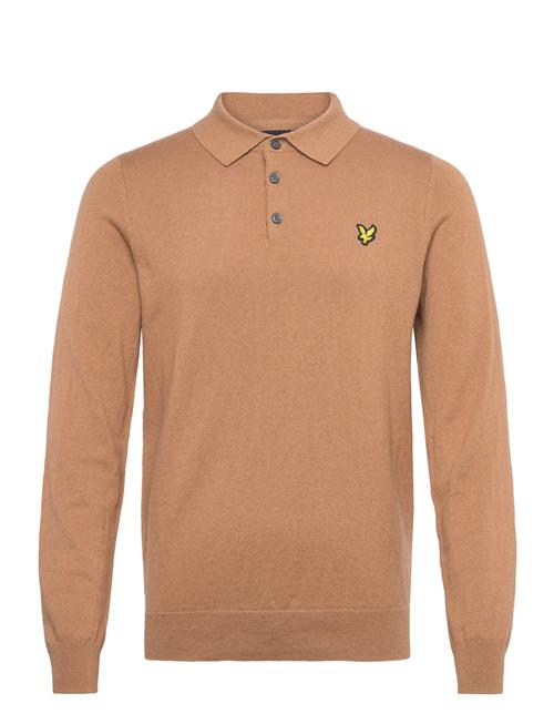 Lyle & Scott | Cotton Merino Long Sleeve Knitted Polo | M