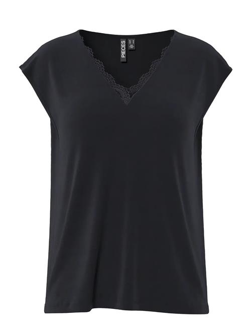 Pieces | Pckamala Lace V-Neck Tee Jrs Noos Bc | XXL