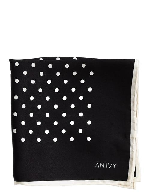 AN IVY | Black White Polka Dot Silk Pocket | ONE SIZE