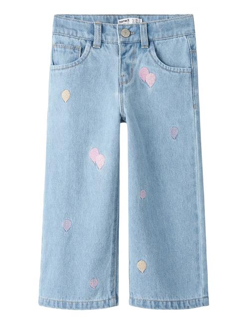name it | Nmfrose Wide Emb Jeans 4999-Za | 98