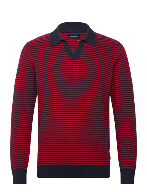 Lindbergh | Recycled V-Neck Polo Knit L/S | XL