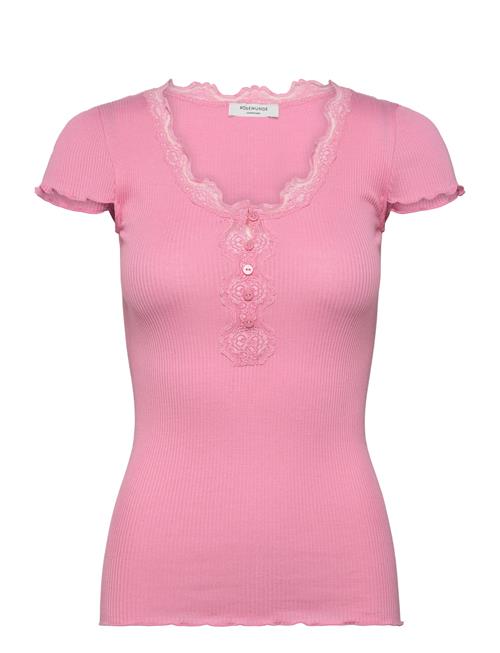 Rosemunde | Rwbeatha Silk Capsleeve Button T-Sh | XL