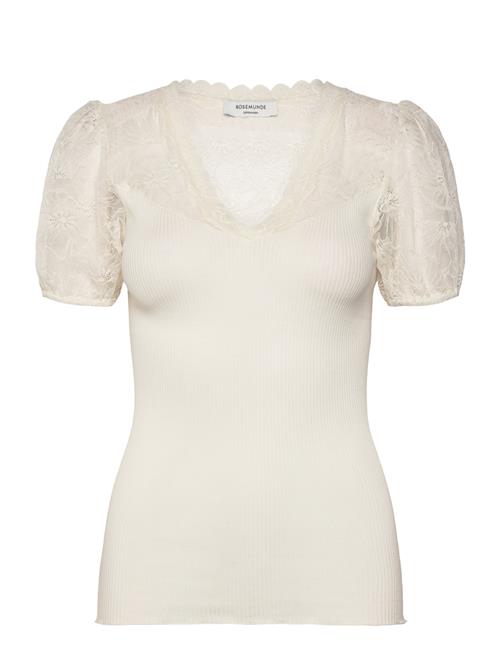 Rosemunde | Rwbeatha Silk Ss Full Lace V- Neck | XS