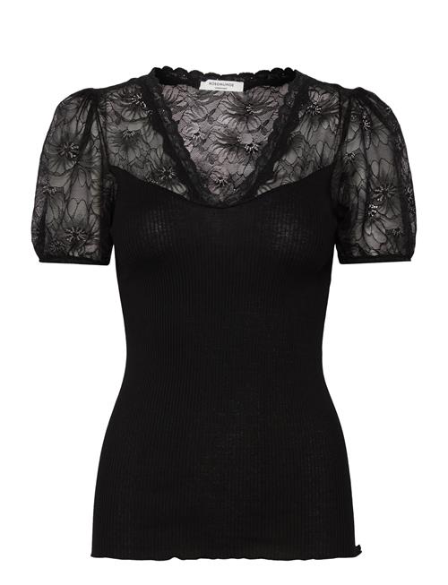 Rosemunde | Rwbeatha Silk Ss Full Lace V- Neck | S