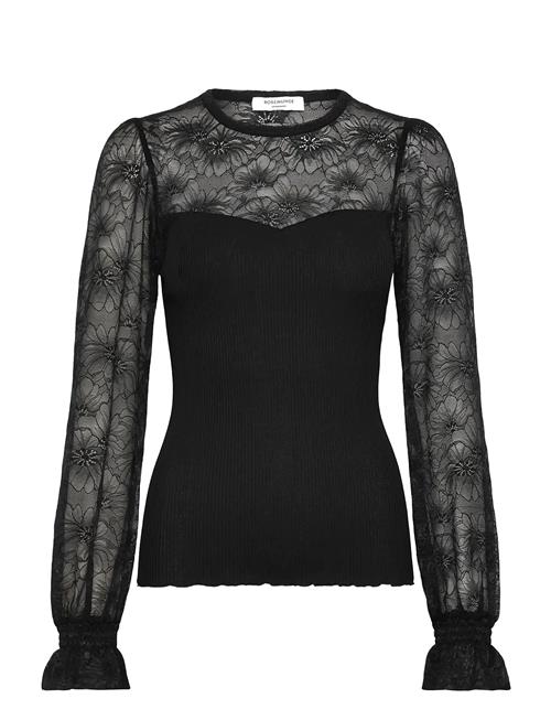Rosemunde | Rwbeatha Silk Ls Full Lace T-Shirt | XS