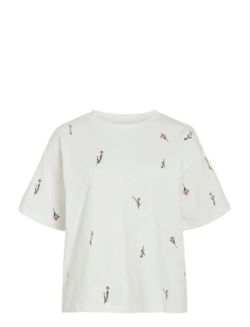 Vila | Vimonie Floral Emb S/S O-Neck/R | XXL
