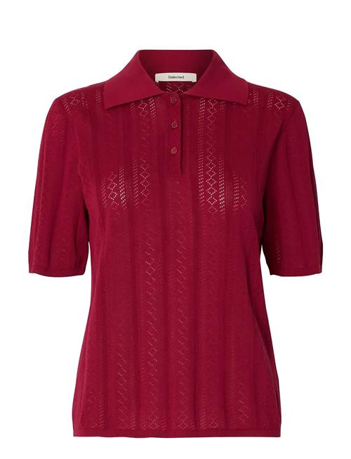 Selected | Slftoledo Structure 2/4 Knit Polo Neck | L