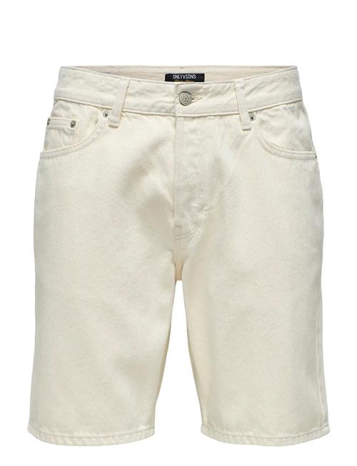 ONLY & SONS | Onsedge Ecru 2044 Pim Dnm Shorts Noos | XS