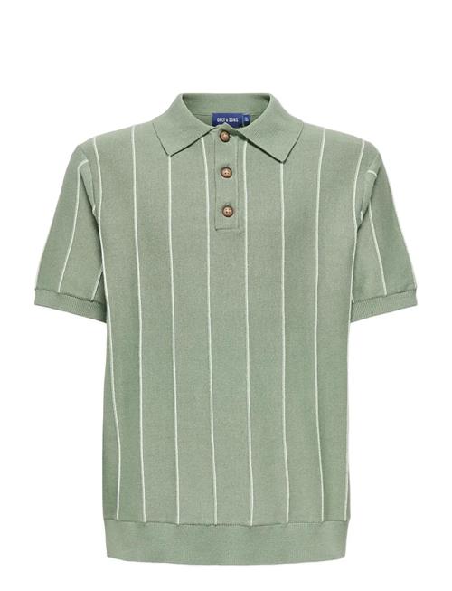 ONLY & SONS | Osjsaim Reg 12 Stripe Ss Polo Knt | 170-176