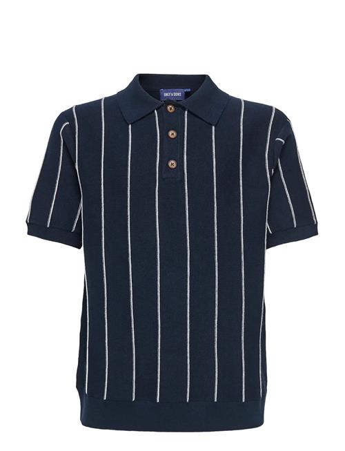 ONLY & SONS | Osjsaim Reg 12 Stripe Ss Polo Knt | 170-176