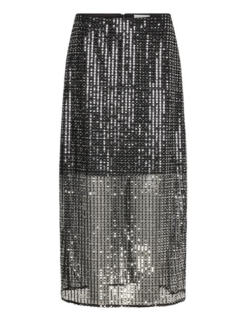 Malina | Solina See-Through Sequin Midi Skirt | XL