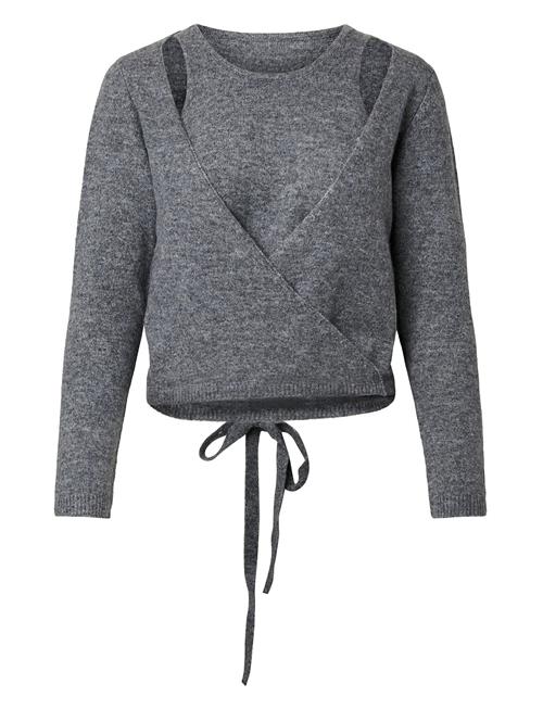 Pieces | Pcmaji Ls O-Neck Wrap Knit D2D | XL