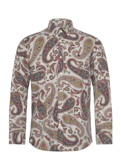 Morris | Flannel Paisley Shirt-Slim Fit | M