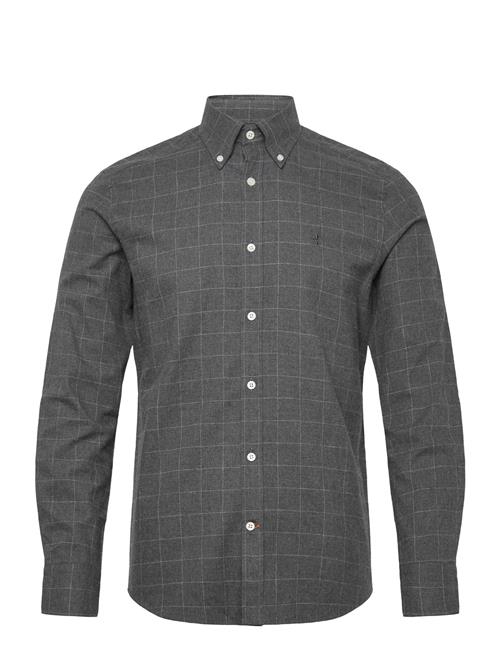 Morris | Flannel Overcheck Shirt-Slim Fit | XS