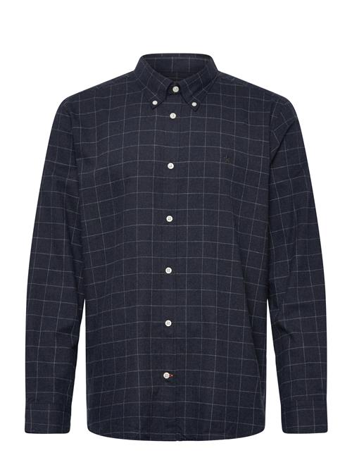 Morris | Flannel Overcheck Shirt-Slim Fit | XS