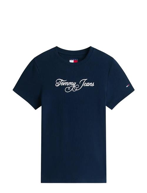 Tommy Jeans | Tjw Slim Ess Logo 1 Rib Tee Ext | XS