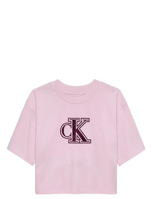 Calvin Klein | Velvet Monogram Boxy S/S T-Shirt | 128