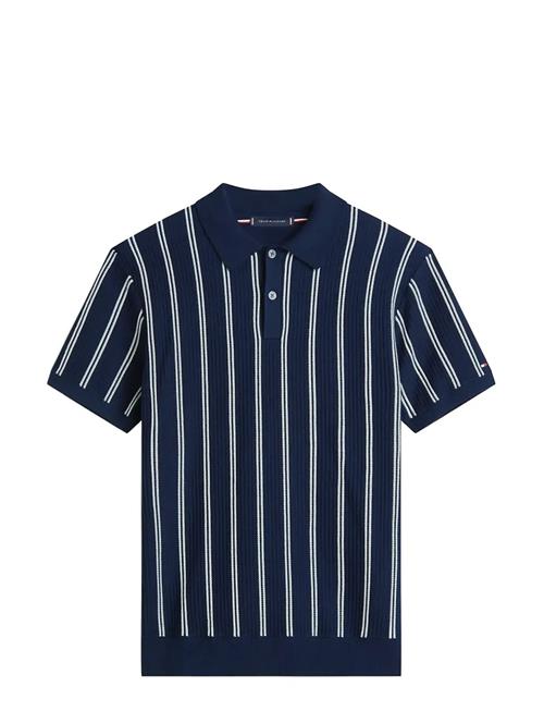 Tommy Hilfiger | Knitted Vertical Stripe Ss Polo | XL