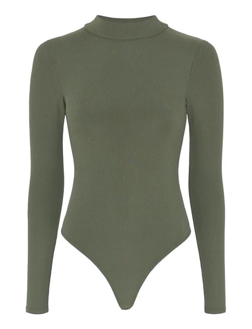 Girlfriend Collective | Vivien Mock Neck Long Sleeve Bodysuit, Thong | XS