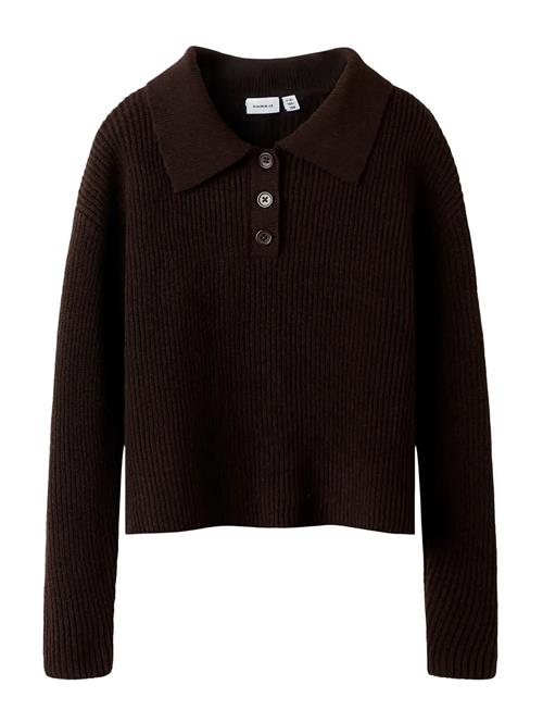 name it | Nkfnia Ls Loose Polo Knit Lnoos | 122-128