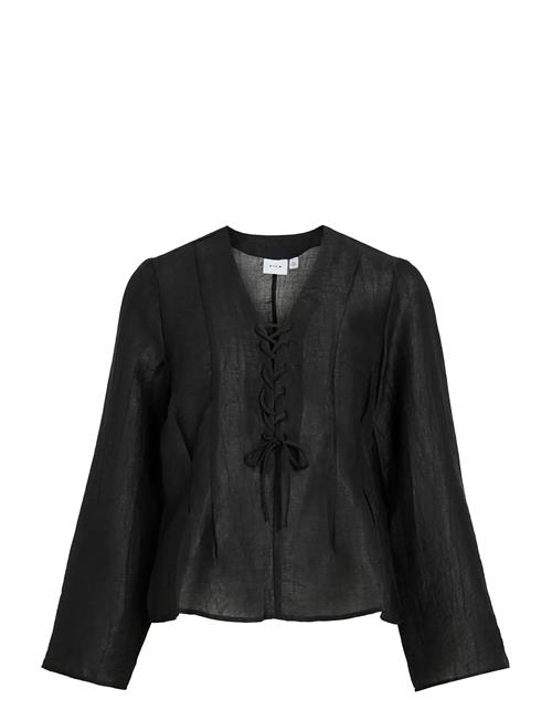 Vila | Vicina L/S V-Neck Lacing Top | 40