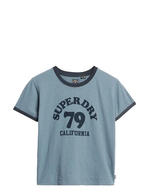 Superdry | Beach Graphic Fitted Ringer T | 42