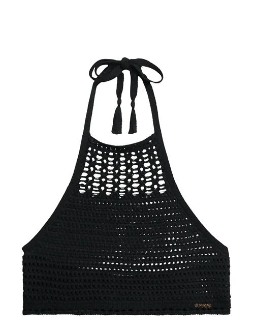 Superdry | Crop Halter Crochet Top | 40
