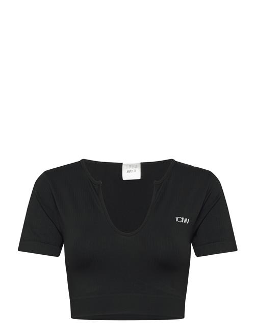 ICANIWILL | Ribbed Define Seamless Cropped T-Shirt | XS